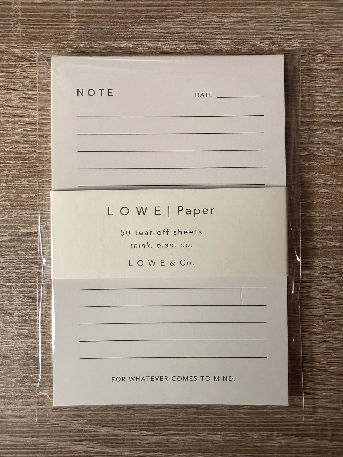 L O W E | Note